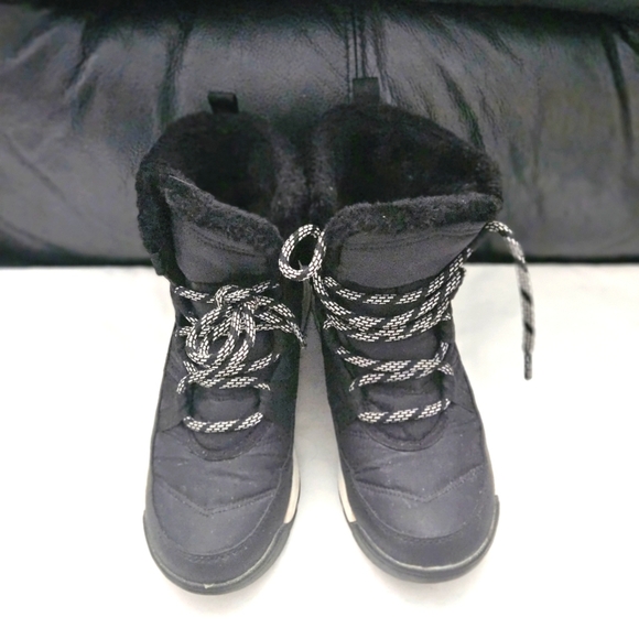 Sorel Whitney ll Sport lace up Black  Waterproof SnowBoot Sz 6 US - Picture 4 of 11